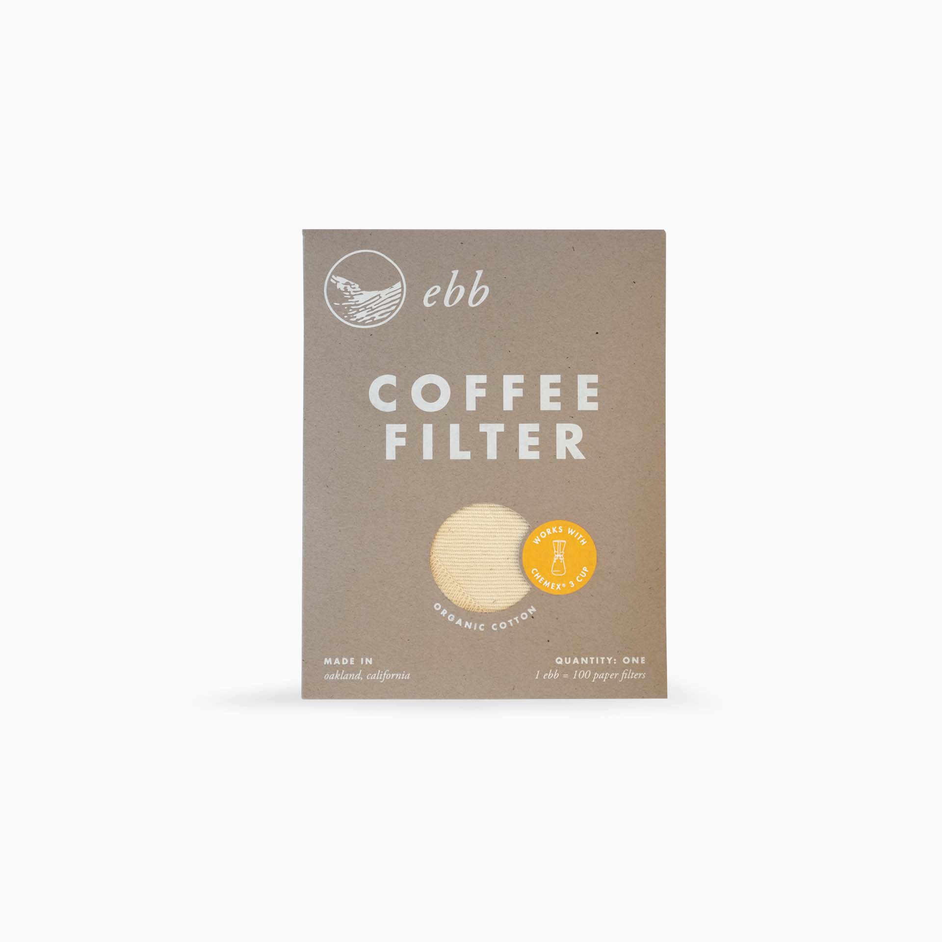 Ebb Organic Cotton Coffee Filter - Image 5