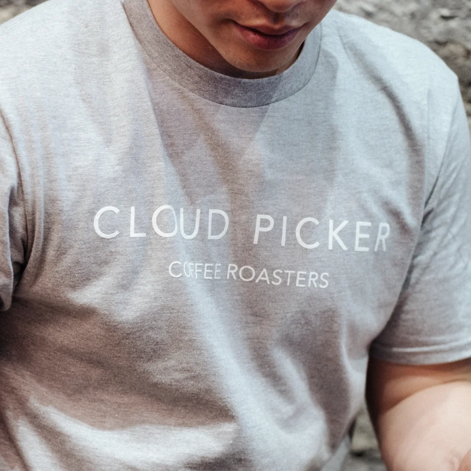 T-shirt with White Print - Image 3